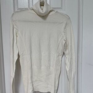 Cache Cream Turtleneck Sweater